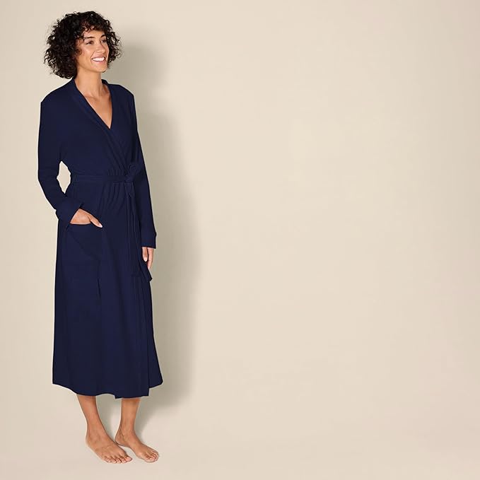 Amazon Essentials Women's Lightweight Waffle Full-Length Robe (Available in Plus Size)