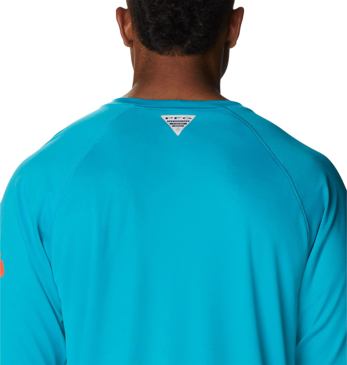 Columbia Men's Terminal Tackle Long Sleeve Shirt, Ocean Teal/Corange Logo, 2X Big