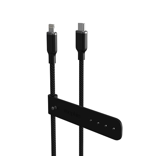 Mophie Charge Stream USB-C to USB-C 3m/10ft Cable - 60W Power Delivery Enduraflex Silicone Ultra-Durable Braided Design for Everyday Use