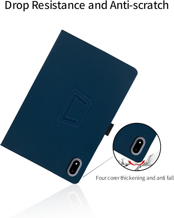 for OnePlus Pad 3 2025 13.2 Inch Android Tablet CaseBOVUGAC Folding Stand Protective Cover with Pencil Holder and Wrist StrapFull Protection Premium PUScratch Resistant(Black)