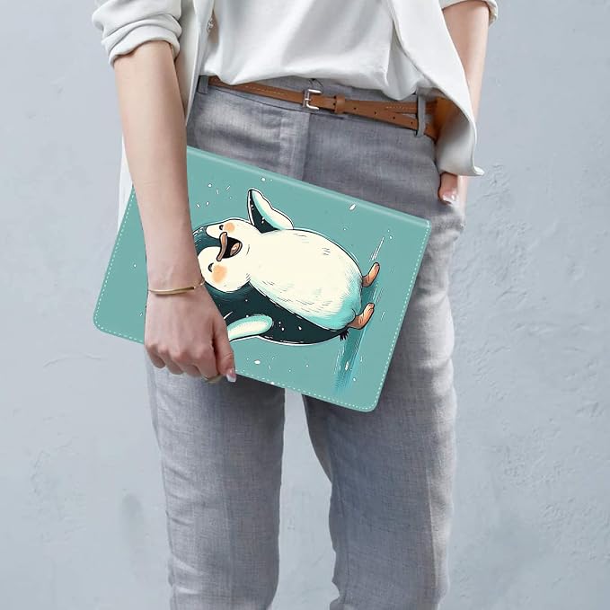 Case for iPad (A16) 11th Generation 11 Inch (2025) for iPad 10th Generation 10.9 Inch (2022) Slim Folding Stand Cover with Auto Wake/Sleep Corgi Dog Eating Ramen 2