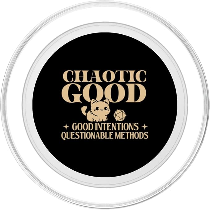 Chaotic Good - RPG Tabletop Games D20 Tabletop PopSockets Adhesive PopGrip