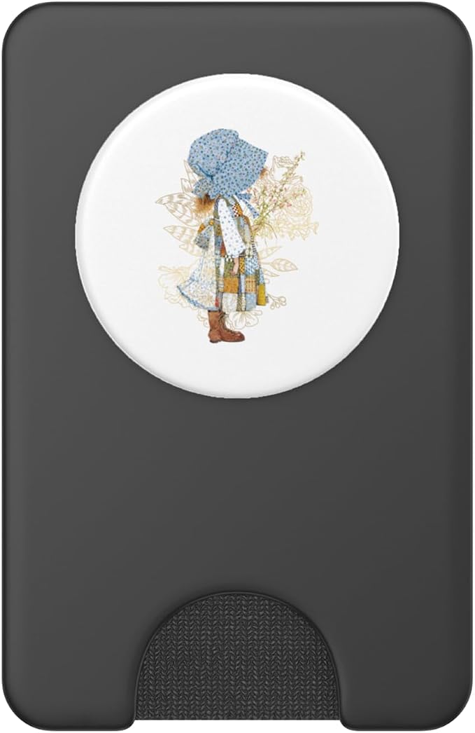 Holly Hobbie Classic Hat and Flowers PopSockets Adhesive PopGrip