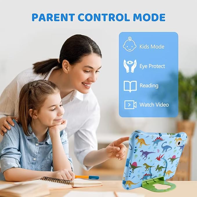 Dinosaur REVVL Tab 5G 2023 Case for Kid Boy Light EVA Kids Friendly Revvl Tab Case with Handle Kickstand Kids Pro Shockproof Full Cover Boy's Gift (KL)