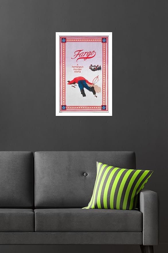 Fargo (1996) - One Sheet Wall Poster, 22.4L" x 14.7W", White Framed Version