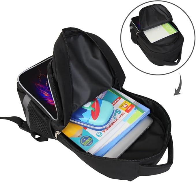 School Backpack for Boys 17" Boys Backpack for Kids Children Teens Elementary Middle School - Students Bookbag Ages 6-18 Travel Back Pack Wolf