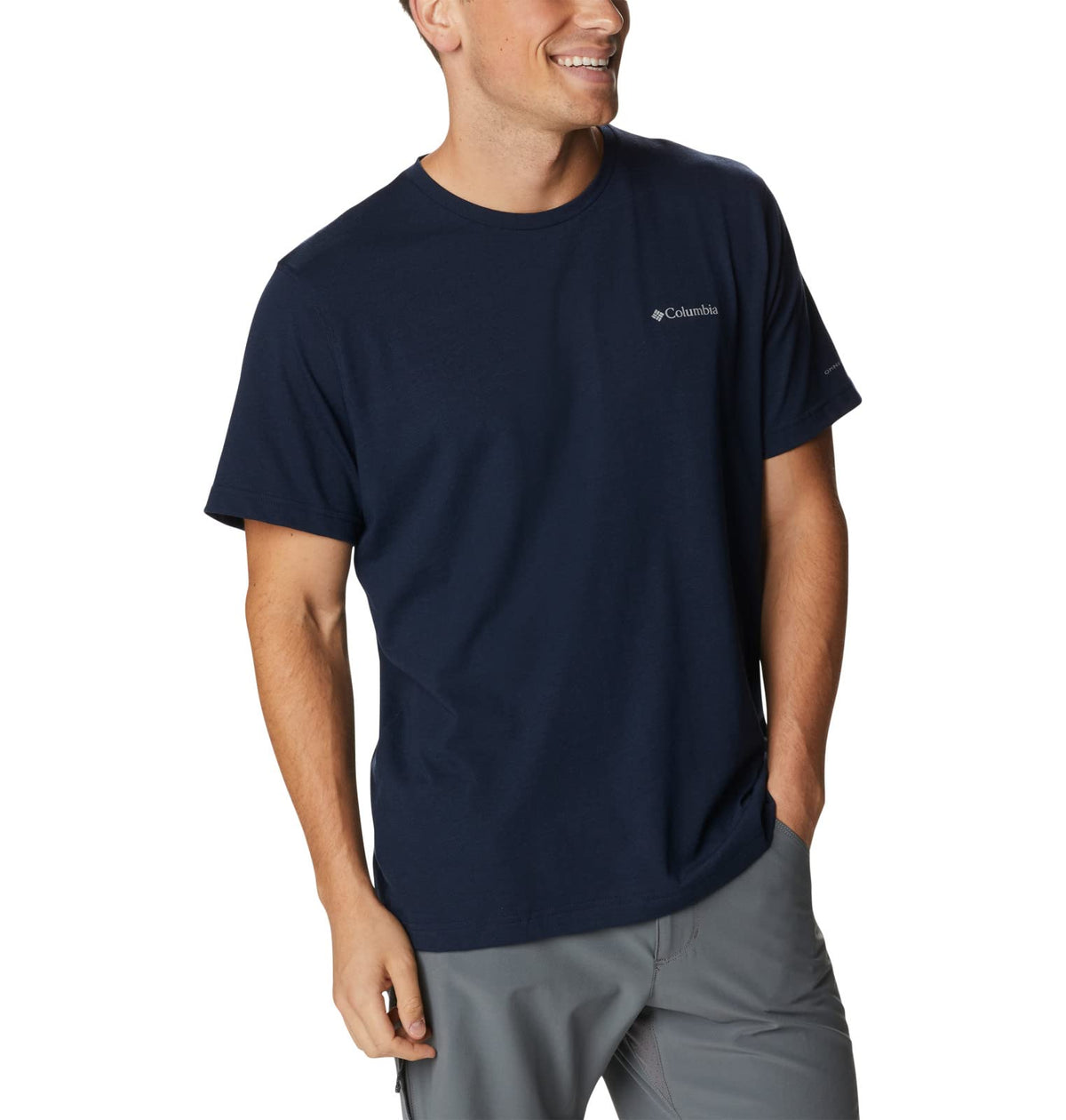 Columbia Mens Thistletown Hills Short Sleeve T-Shirt, Collegiate Navy Heather, 3X Tall