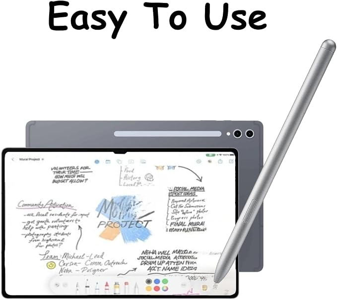 Galaxy Tab S10 Ultra S Pen Replacement for Samsung Galaxy Tab S10 UltraTab S10+S10 Lite Stylus Pen Replacement for Galaxy Tab S10 Ultra S Pen with Tips/Nibs (Black)