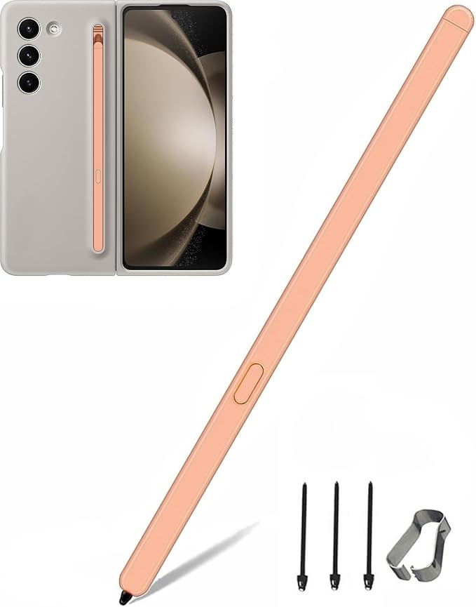 Galaxy Z Fold 6 / Fold 5 S Pen Fold Edition Replacement for Samsung Galaxy Z Fold 5 / Fold 6 5G Touch Stylus S Pen + Tips/Nibs (Black)