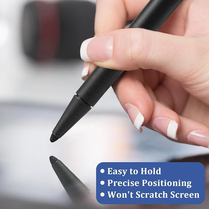 2 Pack Stylus Pen for Touchscreen Whiteboard Stylus Capacitive Pen for Infrared Touch Screen Dual Tip Smart Board Pen for Tablet Teaching Presentations