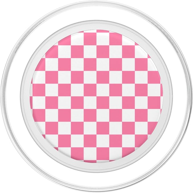 Cute Pink Checkerboard Classic Checkered Big Checkerboard PopSockets Standard PopGrip