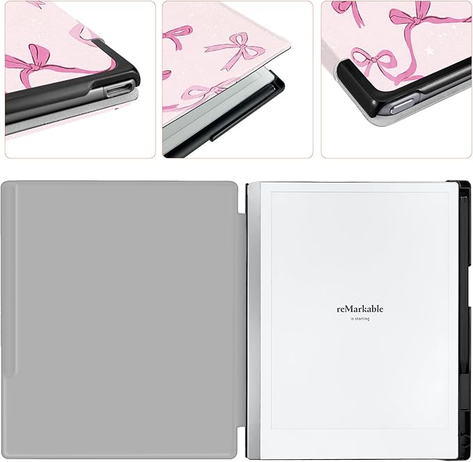 Case for Remarkable 2 Paper Tablet 10.3 2020 ReleasedLightweight and Hard Back Shell Protective Book Folio Cover with Built-in Pen HolderComes with Remarkable 2 Pen Tips.