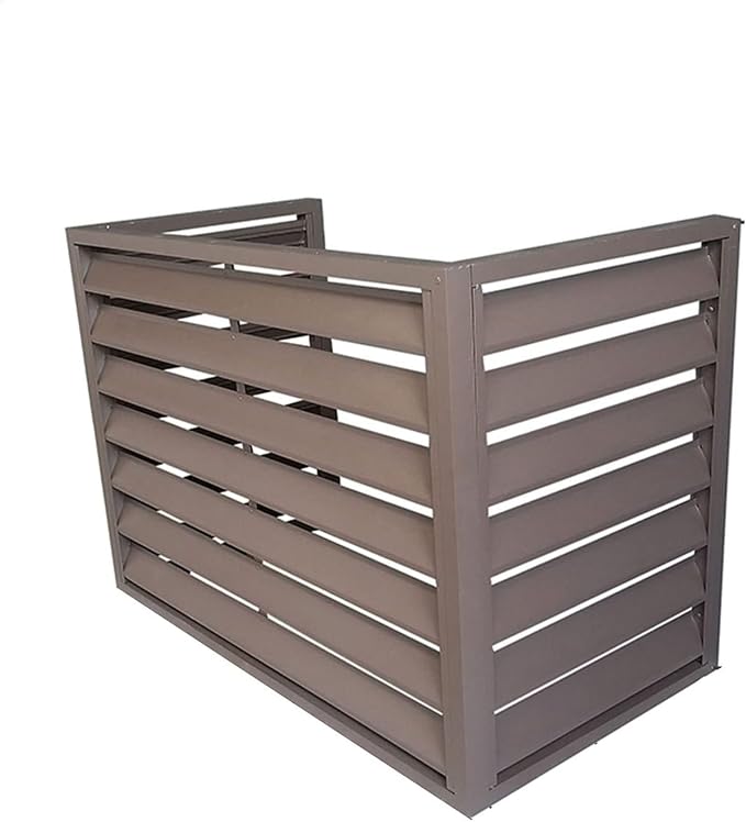 Freestanding Louvered Space Divider, outdoor garbage can enclosures, balcony