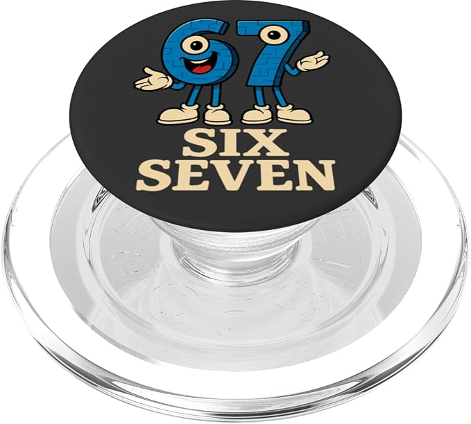 67 Six Seven 6-7 - Funny Italian Brainrot Gaming Meme PopSockets PopGrip for MagSafe