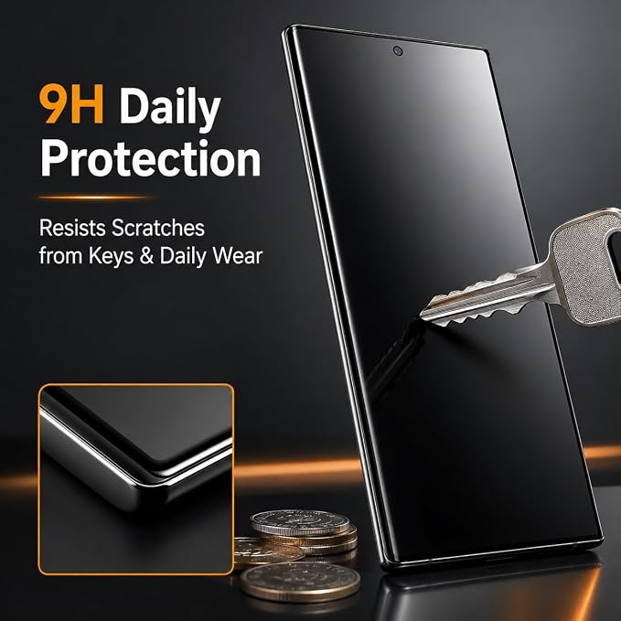 Privacy Screen Protector for Samsung Galaxy Note 10 Plus 2 Pack 3D Curved Tempered Glass Anti Spy Full Coverage Case Friendly High Touch Sensitivity for Fingerprint Unlock Compatible