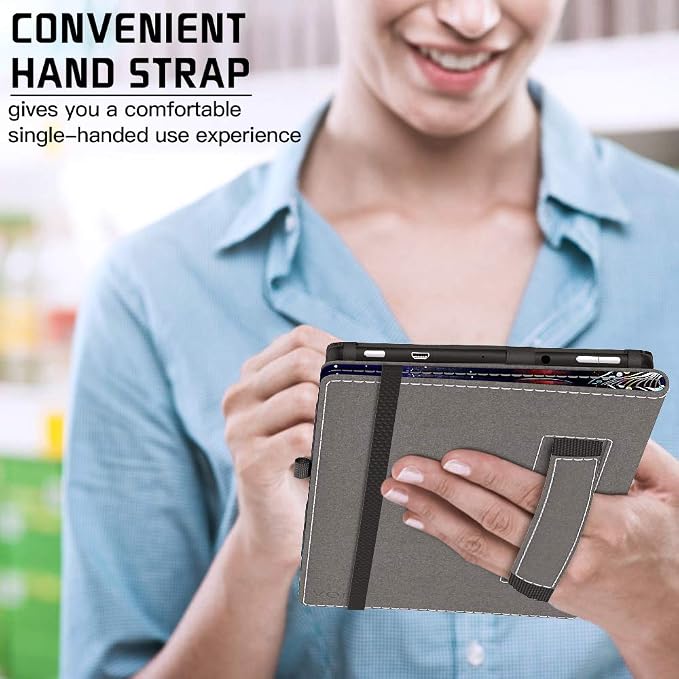VORI Folio Case for Amazon Fire HD 8 Tablet (8th/7th/6th Generation 2018/2017/2016 Release) Slim Premium PU Leather Stand Protective Cover with Auto Wake/Sleep Galaxy