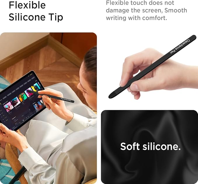 Miimall Slim S Pen for Galaxy Z Fold 7/6/5 Stylus [High Sensitive] [Smooth Writing] [No Bluetooth] Replacement Stylus for Phone - Samsung Galaxy Z 5/6/7 S Pen Fold Edition Black