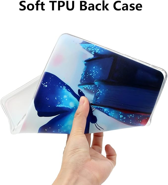 Clear Case for All-New Amazon Kindle Fire Max 11 Tablet (13th Generation 2023 Release) 11 Slim Lightweight Shell Transparent Soft TPU Back Shockproof Crystal Reinforced Corner Cover Clear
