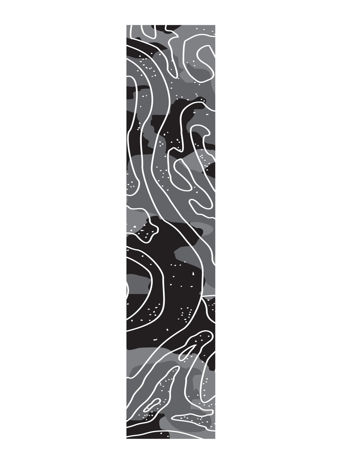 Arrow Wraps- Standard Diameter Topography Designs- Pack of 15-4,5,6, 7 Inch. (Black & Grey, 4 Inch)