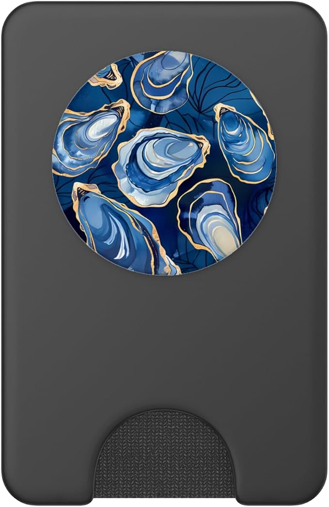 Exquisite Oysters in Blue and White Watercolors An Oyster PopSockets PopGrip for MagSafe