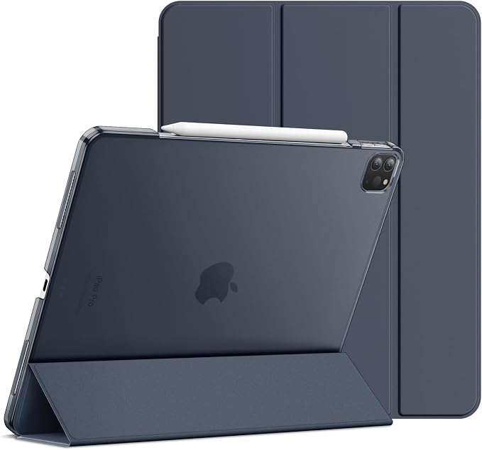 JETech Case for iPad Pro 12.9-Inch (2020/2018 Model 4th/3rd Generation) Compatible with Pencil Cover Auto Wake/Sleep (Black)