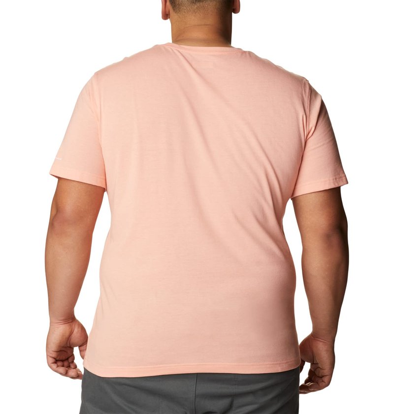 Columbia Men's Thistletown Hills Short Sleeve, Coral Reef Heather, XX-Large