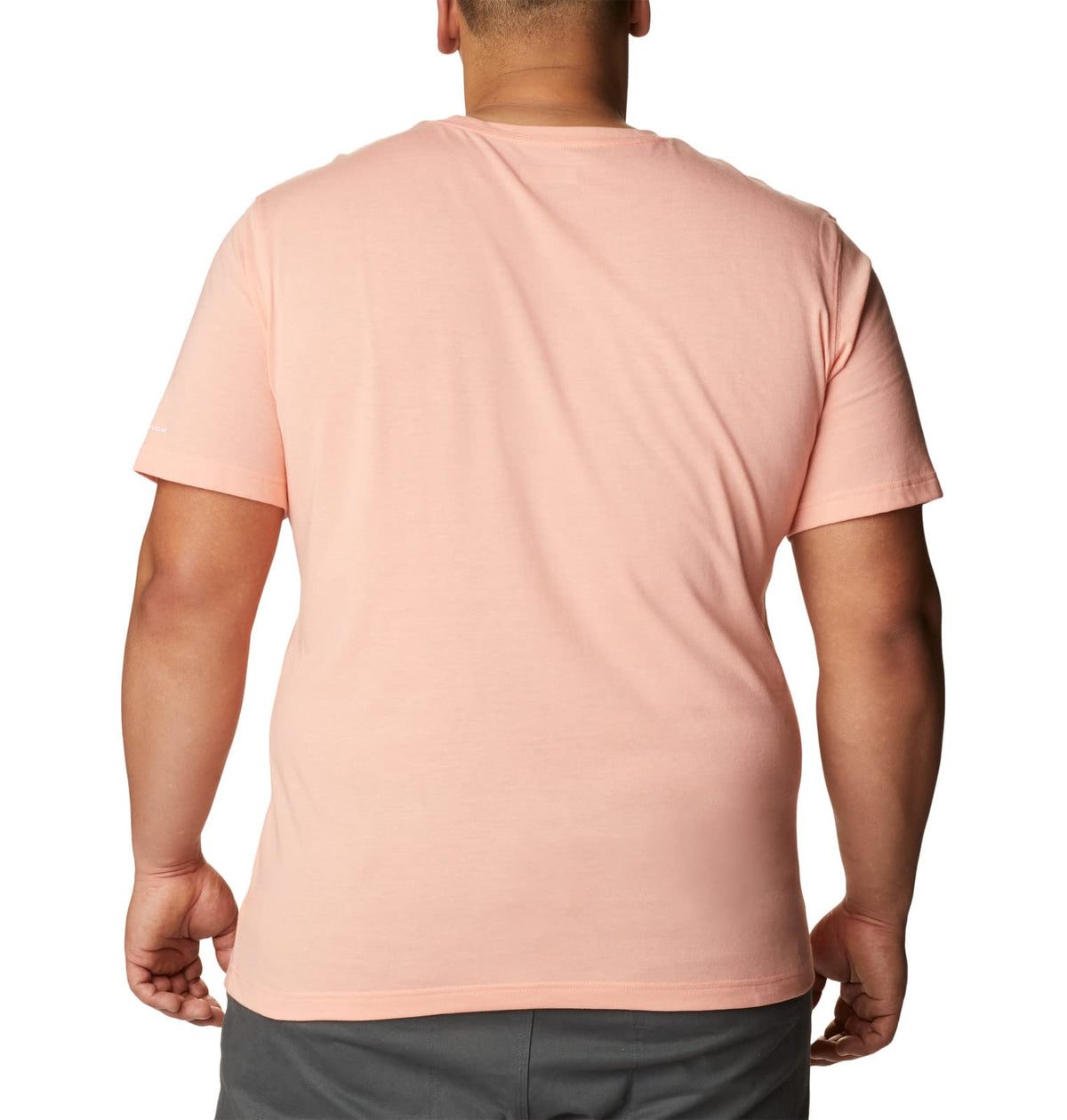 Columbia Men's Thistletown Hills Short Sleeve, Coral Reef Heather, 6X Big