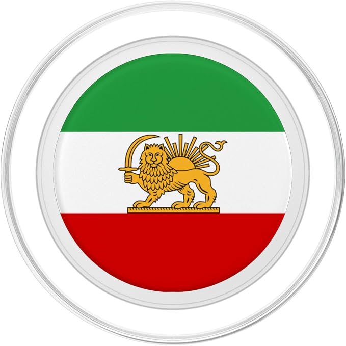 Iran Lion and Sun State Flag 1964-1980 PopSockets PopWallet for MagSafe