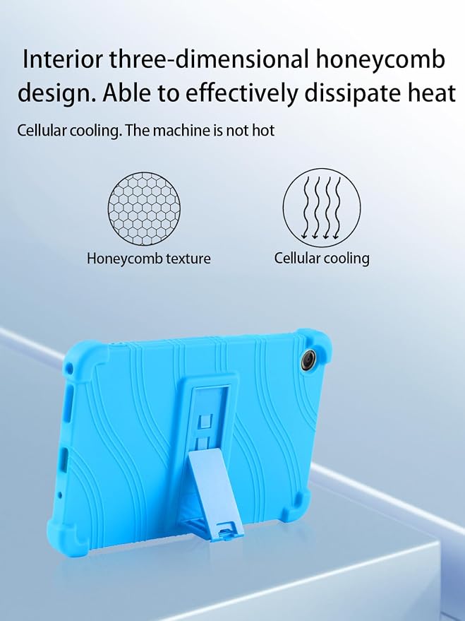 for Lenovo Tab One &amp Nook Reading Tablet Android Tablet8.7 inch Tablets CaseSoft Silicone Adjustable Stand Cover Lightweight Kids FriendlyBlack.