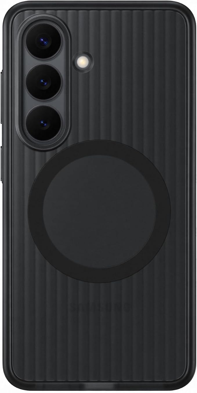 Samsung Galaxy S26 Rugged Magnet Phone Case Scratch Resistant Raised Edges Comfortable Safe Grip Black