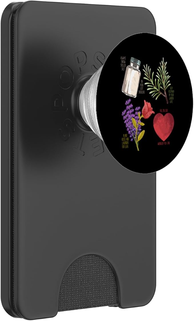 Practical Magic Salt Rosemary Lavender Love Witch Pagan PopSockets Adhesive PopGrip