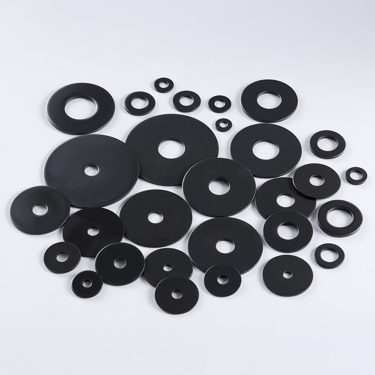 SVLING 40PCS 3/16" x1-1/4 Fender Washers, Black Oxide 304 Stainless Steel 18-8, 3/16" ID x 3/4" OD Hardware Flat Washers for Screws Bolts