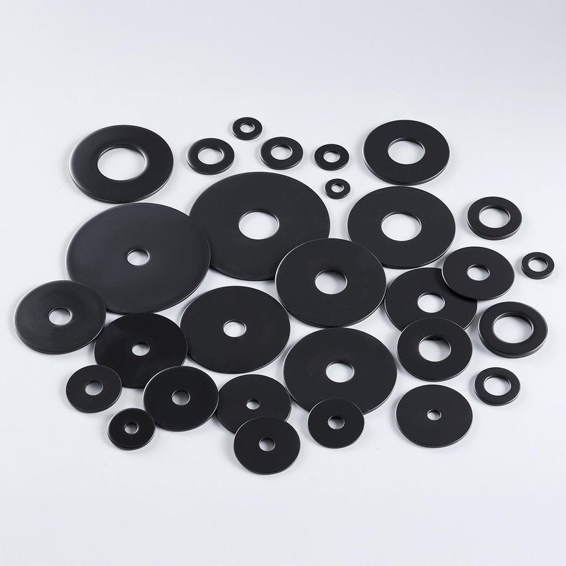 SVLING 100PCS 5/32" x7/8" Fender Washers, Black Oxide 304 Stainless Steel 18-8, 5/32" ID x 7/8" OD Hardware Flat Washers for Screws Bolts