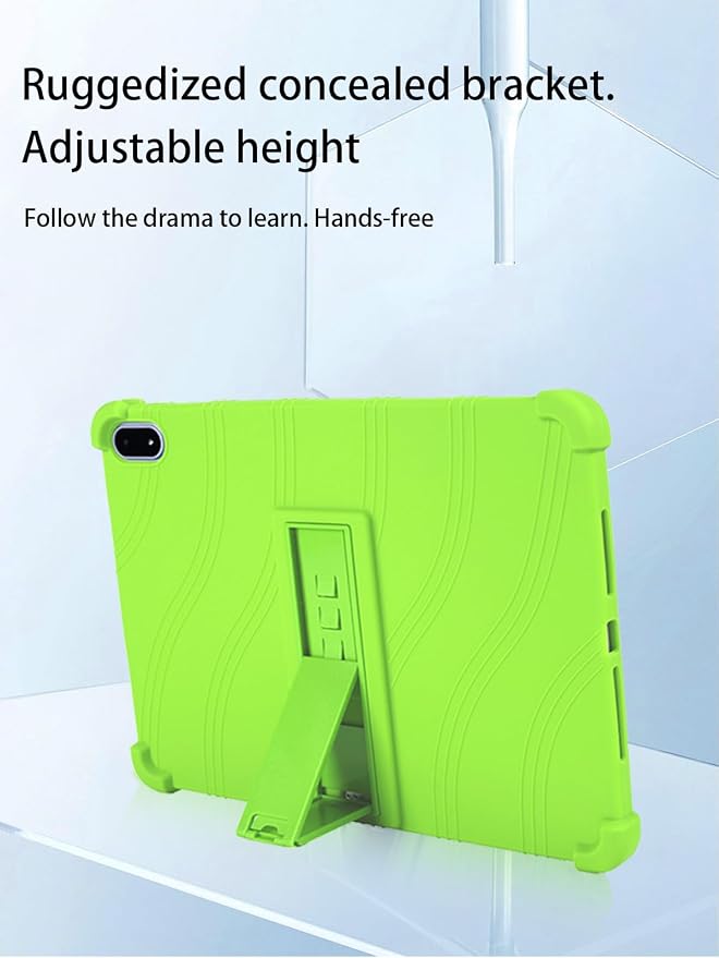 for OnePlus Pad 3 Android 15 Tablet13.2 inch Tablets CaseSoft Silicone Adjustable Stand Cover Lightweight Kids FriendlyBlack.