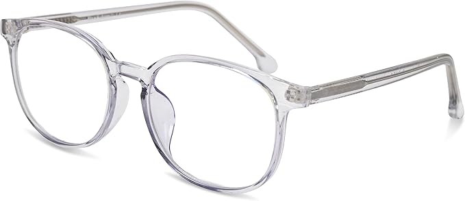 Brookstone Blue Light Blocking Glasses For Women and Men Computer Gaming Eye Protection UV Blocker With Pouch Cloth and Spray