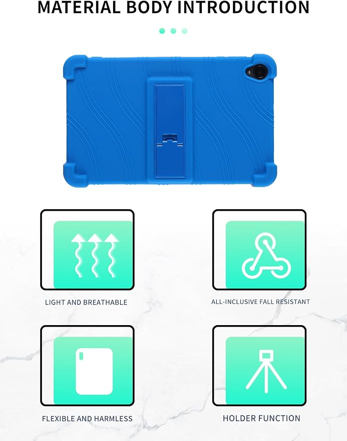 Case for Callsky-Tab Ctab 8 Android Tablet 8 Inch，WUNIAK Shock Proof Lightweight Stand Rubber Shell Protective CoverKids Friendly Soft Silicone Adjustable Stand CoverBlack