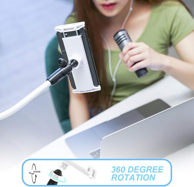 Cell Phone Holder Lamicall Gooseneck Phone Holder : Adjustable Phone Mount Cradle Stand Compatible with Switch Phone 11 Pro XS Max XR X 8 7 6 6s Plus More 4.7-7.9 inch Devices