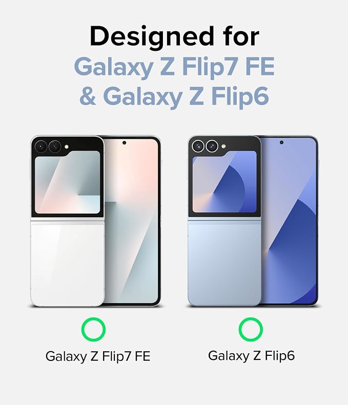 Ringke Dual Easy Film [4-Layer Protection] Compatible with Samsung Galaxy Z Flip 6 Screen Protector Self Healing Repair Coating Full Coverage Screen Protector with Installation Tool - 2 Pack