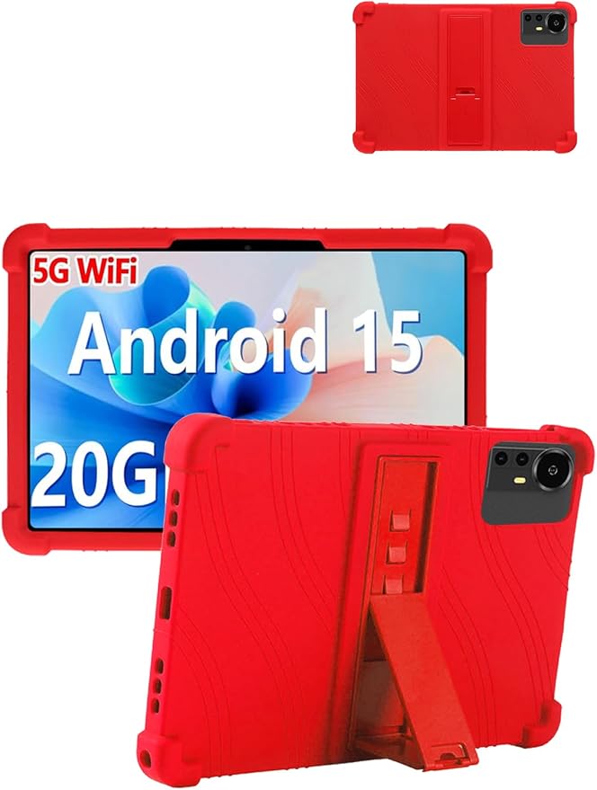 for Bnegynng CP31M 10 inch Tablet Protective case Shockproof Lightweight Silicone Protective Cover with Stand Child-Friendly Protection Easy to Clean DesignBlack