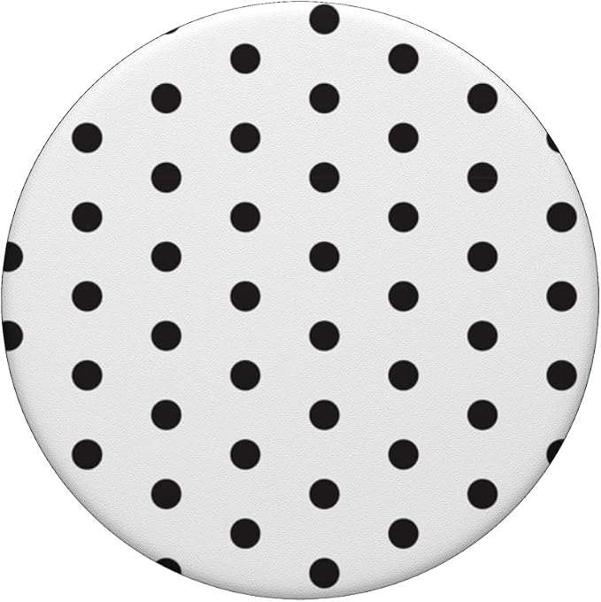 PopSockets Phone Grip - Black &amp White Polka Dots PopSockets PopWallet for MagSafe