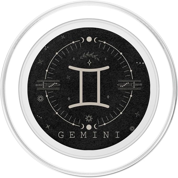 Aesthetic Gemini Zodiac Sign Astrological Stars Celestial PopSockets Adhesive PopGrip