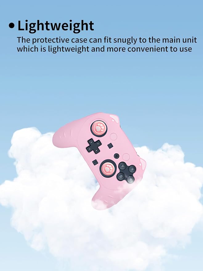 Case for Nintendo Switch 2 Pro ControllerUYRUREL Premium Sillence MaterialShock-Absorbing and Anti Drop Protection Soft Shellwith Stickers and Thumb GripsBlack.