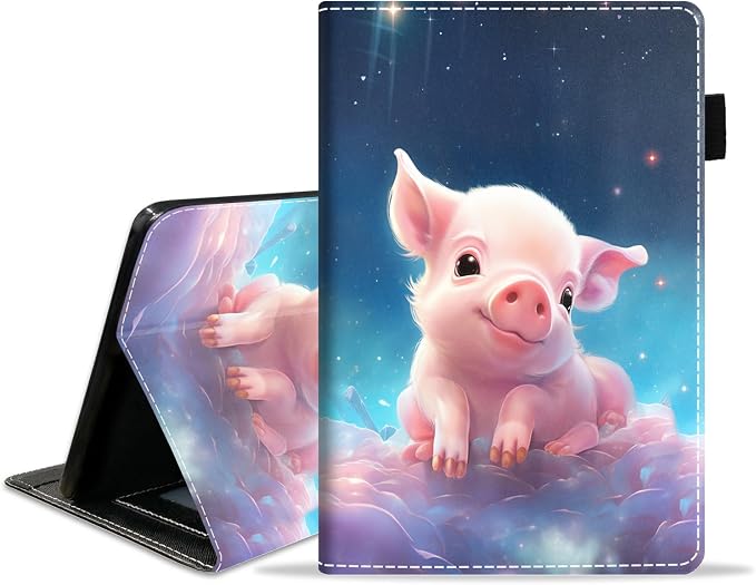 Case for Amazon Kindle Fire 7 Tablet (7 Display 12th Generation 2022 Release) Slim PU Leather Stand Folio Cover with Card Slot &amp Auto Wake Sleep Abstract Paint Butterfly