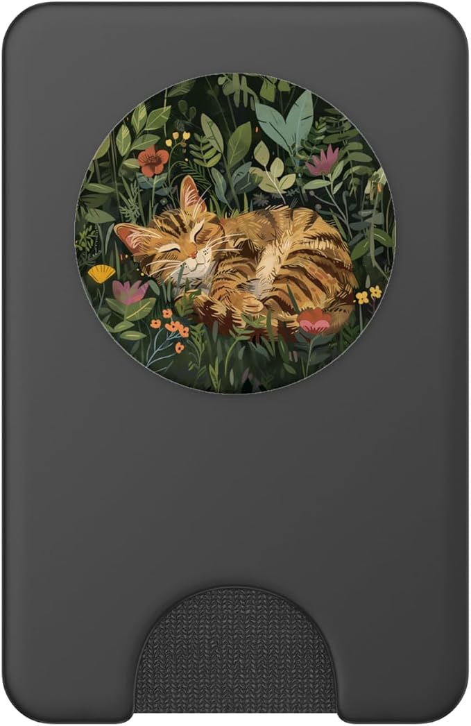 Brown Tabby Cat PopSockets PopGrip for MagSafe