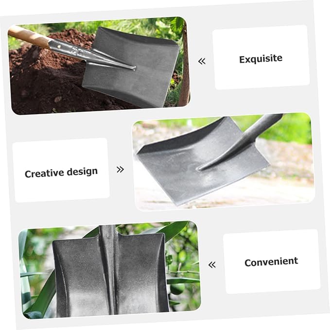 Outdoor Gardening Spade Tool Lightweight Farm Shovel for Planting Weeding Soil Loosening for Outdoor Use Efficient Easy to Store