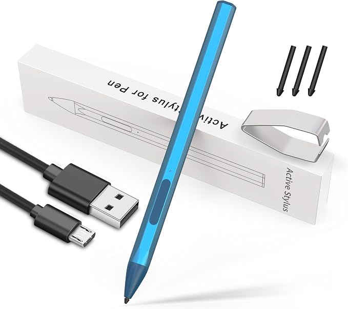 Stylus Pen for Microsoft Surface Pro 11/10/9/X/8/7/6/5/4/3Surface Go/Go2/Go3Book3/2/1Surface Laptop7/6/5/4/3/2/1Studio 2 (Black)