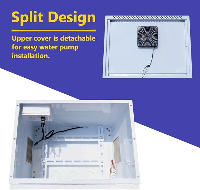 Pond Aerator Weatherproof Outdoor Cabinet, Air Pump 20”W×14.6”D×18”H