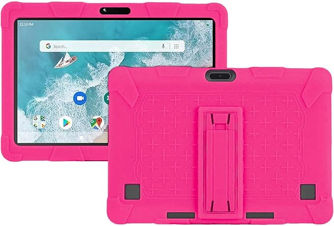 Case for ZZB ZB10 / JUNYANG Tablet 10.1 inchSoft Silicone Protector CoverKids FriendlyAdjustable Stand Tablet Cover4 Corners Thicken ShockproofBlack