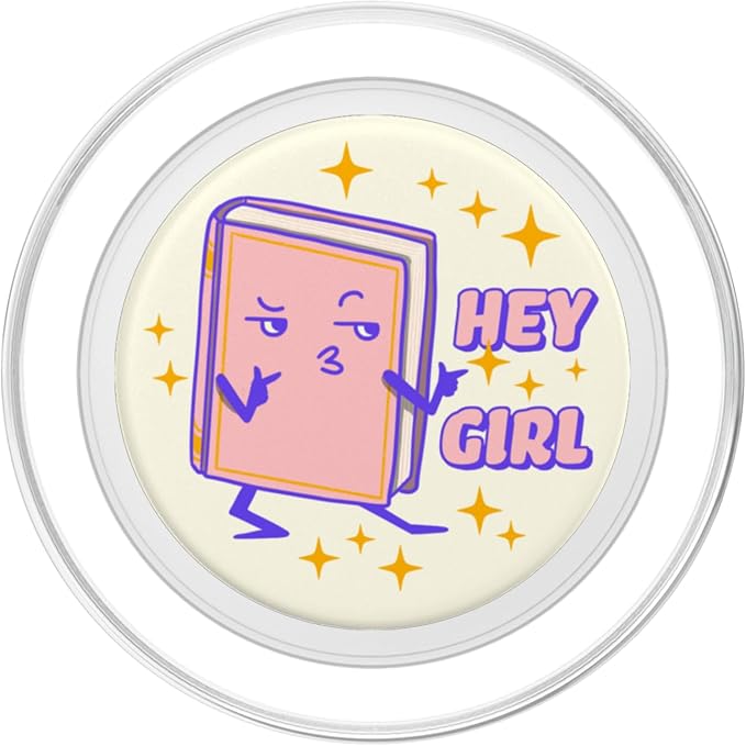 PopSockets Bookish Phone Grip &amp Stand - Hey Girl PopSockets PopWallet for MagSafe