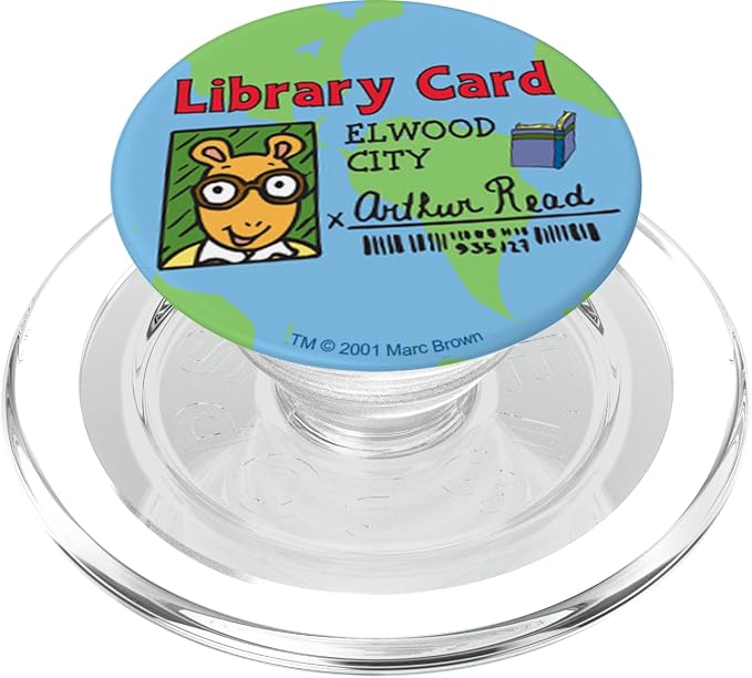 Arthur Globe Library Card PopSockets Adhesive PopGrip